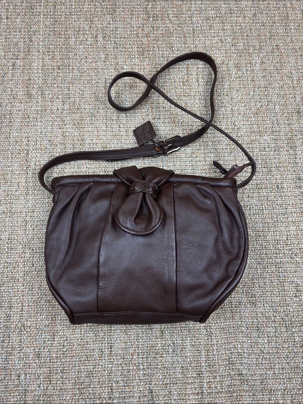 Giani Bernini Brown Leather Crossbody Bag